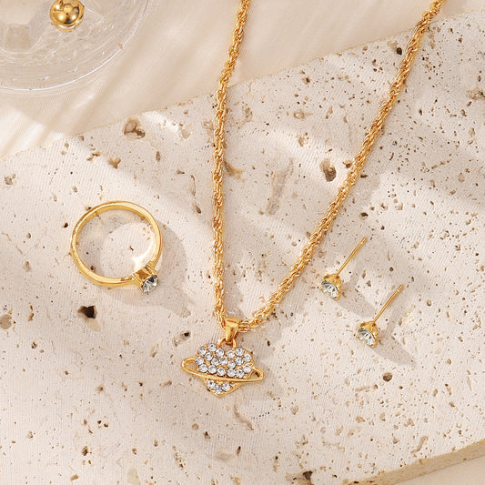 Infinite Aura - Pack Elegante: Collar, Anillo y Pendientes.
